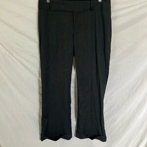 Banana Republic: Gray Martin Fit Boot Cut Dress Pants- 8